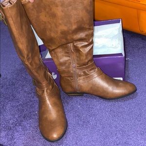 NEVER WORN - Madden Girl cognac tall boots